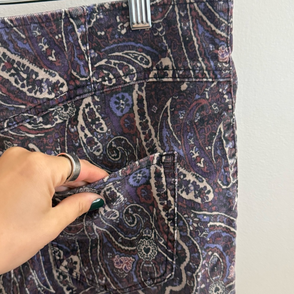 Bell Bottom Pull On Patterned Pants - image 5